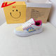Huili women's shoes fashion skateboard shoes single low leather round head front lace-up fashion color shoes trendy shoes 2888