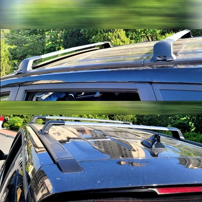 2Pcs Roof Reserved Hole Fixed Bracket Crossbar Suitable for Toyota Highlander 2015-2024 Roof Rack (Roof rack) - highlander-2015-2024-silver