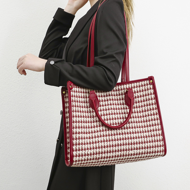 Large Women's Tote Bag For Work, Versatile Shoulder Briefcase_voghion.com