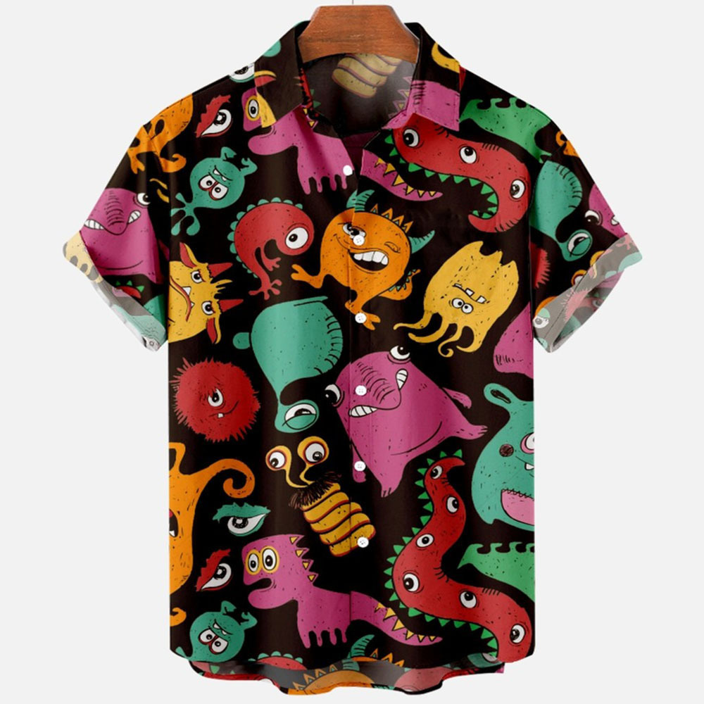 Devil Horror Hawaiian Shirt Model