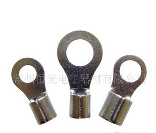 O型圆环形裸端头铜镀银 铜线鼻子线耳 冷压接线端子