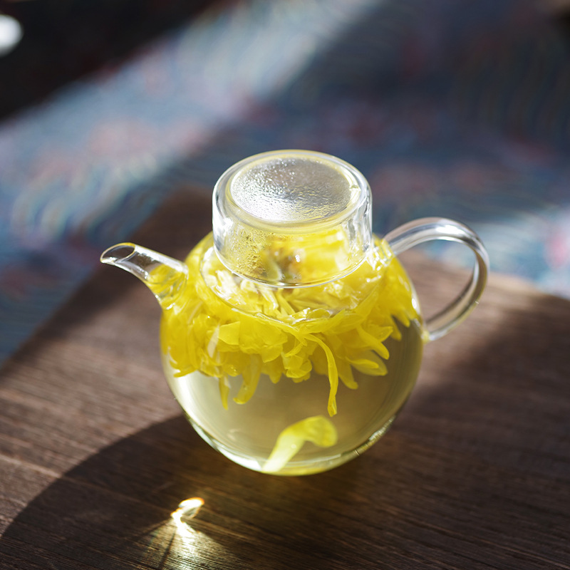 玻璃小茶壶细嘴带滤网绿茶专用耐热玻璃单人花茶独酌壶随手泡茶壶