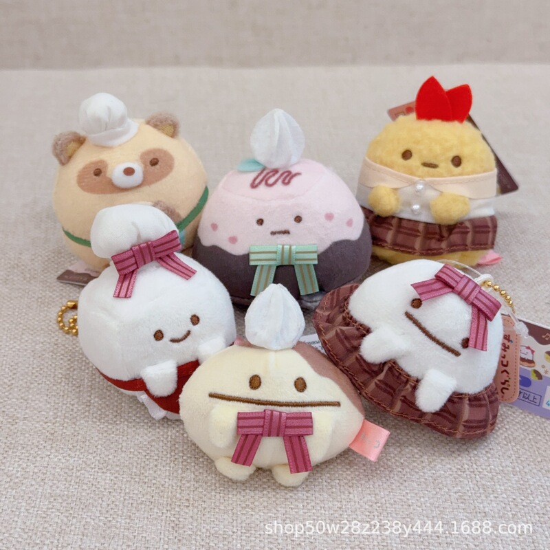 Sumikko Gurashi Valentine's Day Series: Fried Shrimp, Mount Fuji, Sugar Shop Manager, Tanuki Shop Manager, Coffee Bean, Ghost Bag Pendant Sumikko Gurashi Valentine's Day Series: Fried Shrimp, Mount Fuji, Sugar Shop Manager, Tanuki Shop Manager, Coffee Bean, Ghost Bag Pendant