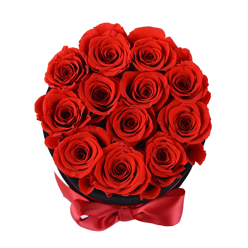 Rose Embrace Barrel Flower Box Navidad Día de San Valentín Regalos Transfronterizos Redondo Embrace Barrel Flower Wholesale