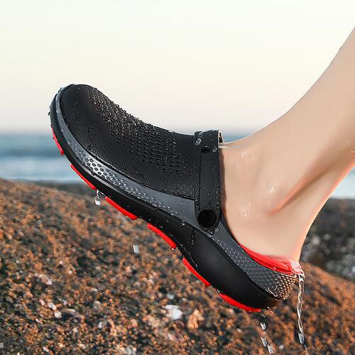 Men's new hole shoes, large size sandals, fashionable all-matching Baotou beach shoes, fashionable dual-purpose slippers wholesale