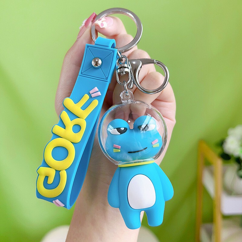 漫画スペースカピバラ電気メッキカピバラキーホルダーかわいいバッグペンダント人形カップルペンダント小さなギフト|undefined