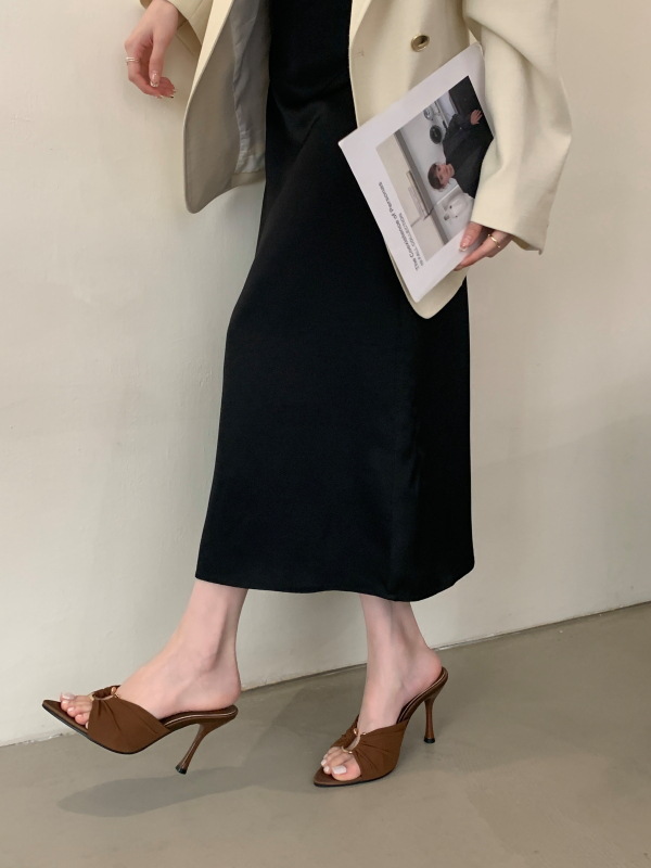 2025 New Pointed High Heels Women's Open-toe Strappy Sandals_voghion.com