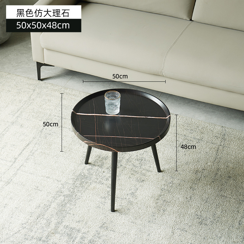 ソファサイドテーブル無垢材ラウンド小さなコーヒーテーブルリビングルームバルコニーコーナーテーブル小さなテーブルインターネットセレブクリエイティブラウンドテーブル小さなコーヒーテーブル|undefined