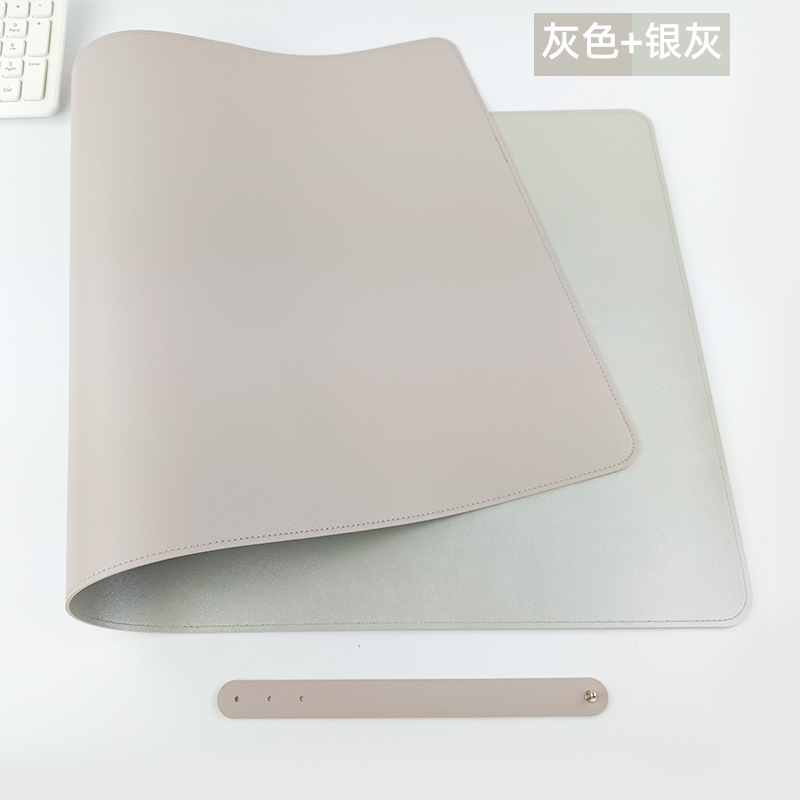 Alfombrilla de ratón de cuero de doble cara almohadilla de escritura de computadora de escritorio de la Oficina Creativa de gran tamaño almohadilla de ratón impermeable de cuero de la PU al por mayor