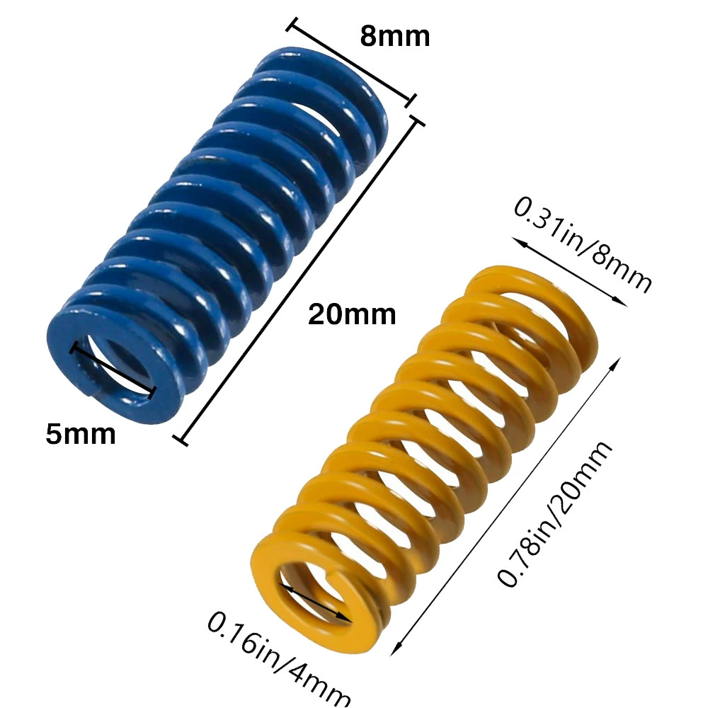 3D принтер аксессуары для горячей кровати стеклянная платформа выравнивание пружины экструдер мощная пружина 8*20 8*25