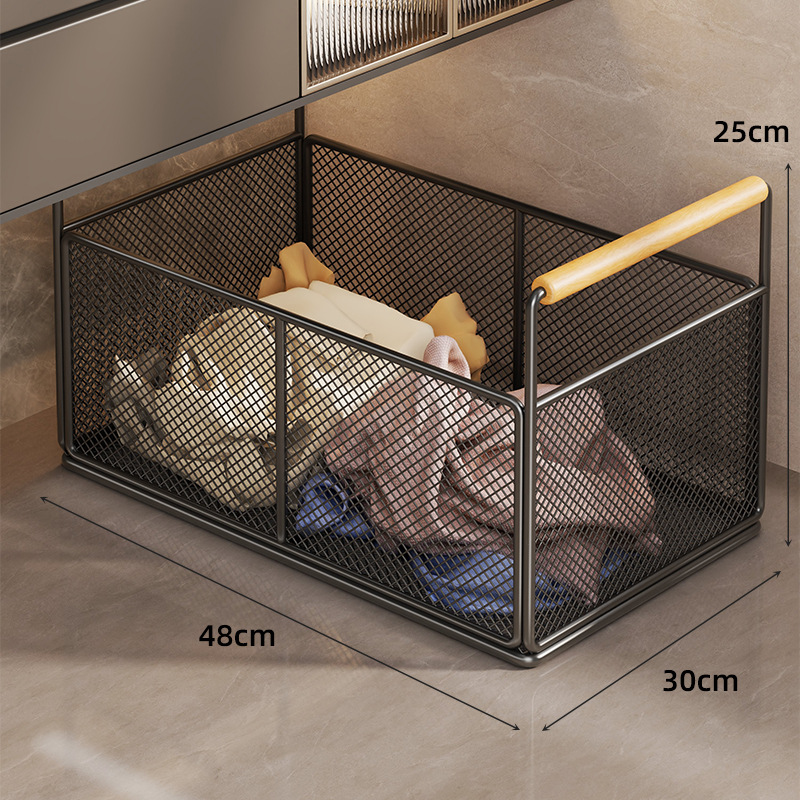 Estante Organizador Bajo Lavabo de Hierro Móvil para Baño image 12