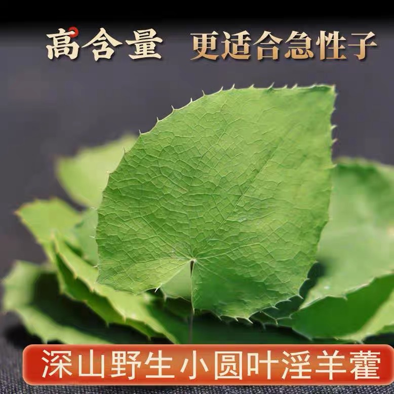 淫羊藿甘肃陇南野生小圆叶淫羊藿补含量高肾三支九叶草壮仙灵脾阳