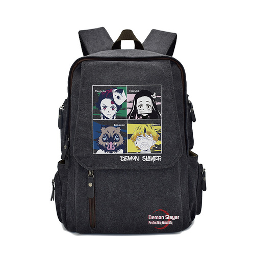 Factory-sourced supply: Attack on Titan, Free Wings, Double-Shoulder Backpacks—Grimmjow, Pikachu, Genshin Impact-themed Bags for Wholesale International Trade