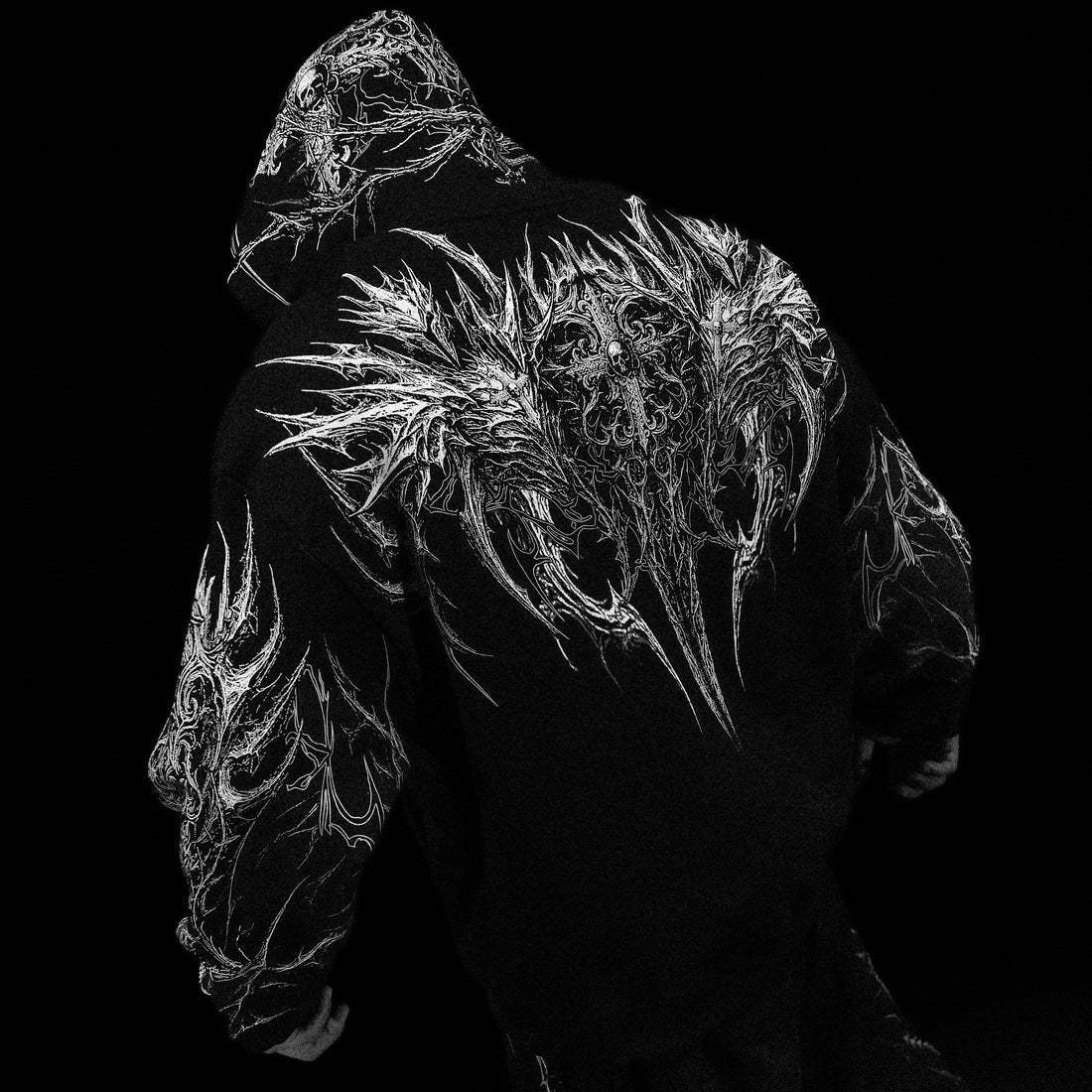 Breathedivinity New Foreign Trade American-Style Trendy Brand Dark High-End Large Size Hoodie Men's Sweatshirt