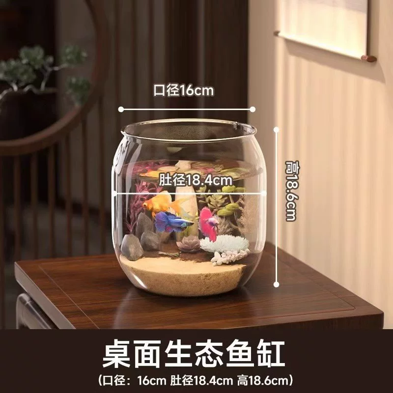 Plastic turtle breeding cylinder micro -landscape hood living room transparent lid lizard lizard climbing cylinder
