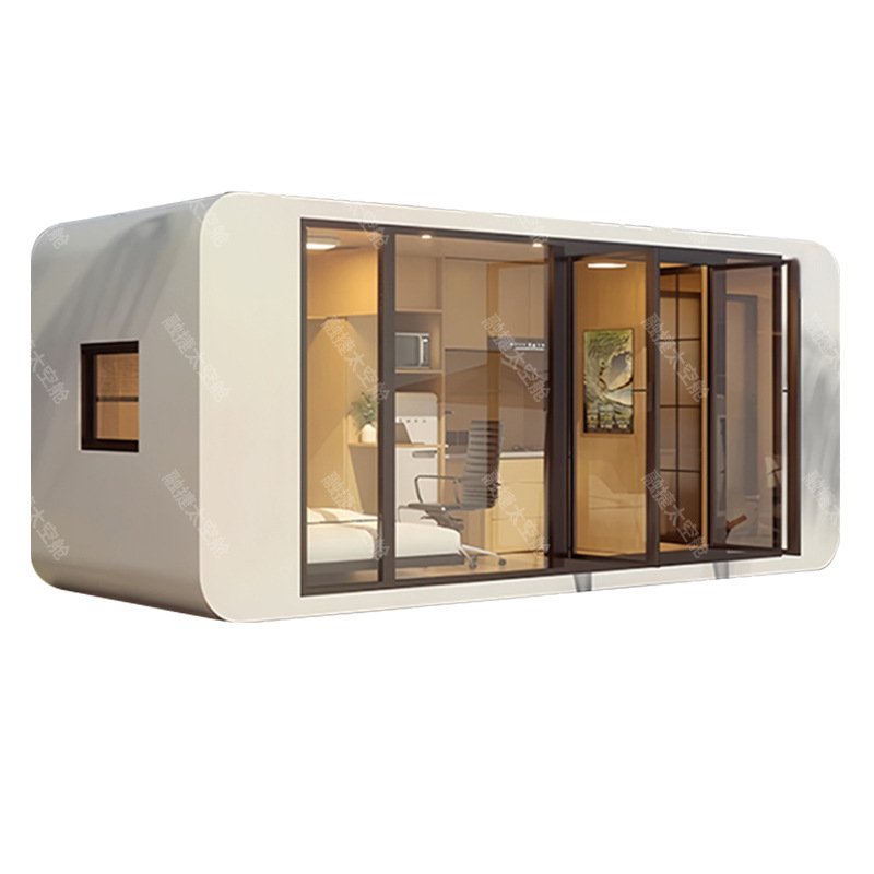 Rongjie Space Capsula Mobile Room Hogar al aire libre B & B Camping Star Room Apple Cabina 10 metros cuadrados Oficina móvil