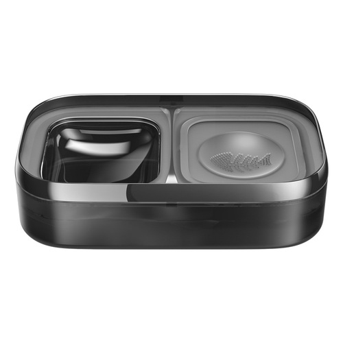 Cat Water Fountain Feeder Pet Dual Bowl Water Bowl Feeder Pet Outdoor Water Fountain Battery-Free Water Drinker