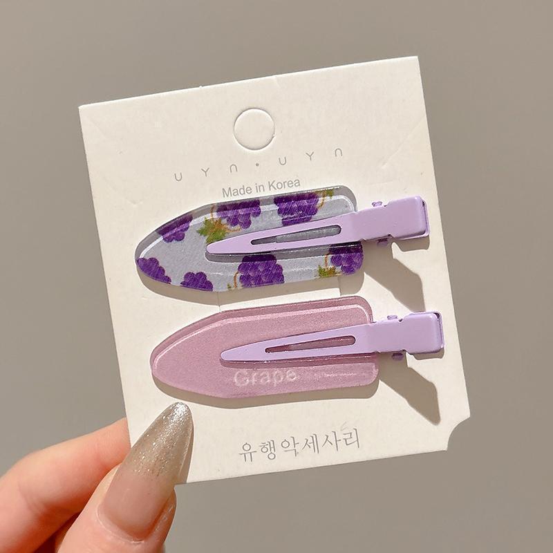 Clips de pelo de color gelatina dulce coreano otoño y invierno estilo francés pestaña estilo de cabello temperamento universal clips de cabello elegante accesorios de cabello