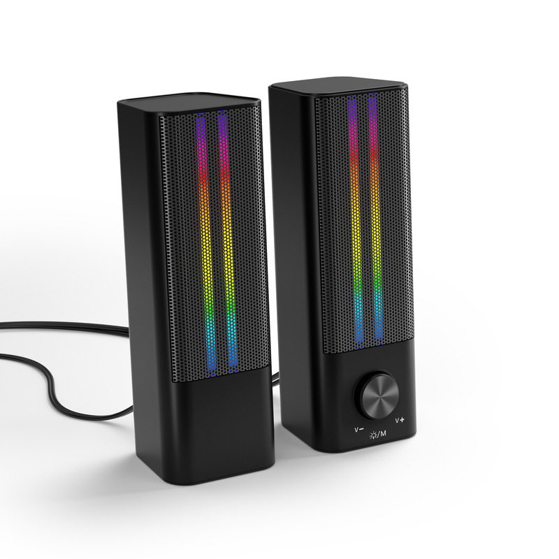 Factory Direct Sales 2025 New Private Model Sound Blaster Network Metal Gift Bluetooth Speaker Spectrum Light Small Home Factory Direct Sales 2025 New Private Model Sound Blaster Network Metal Gift Bluetooth Speaker Spectrum Light Small Home