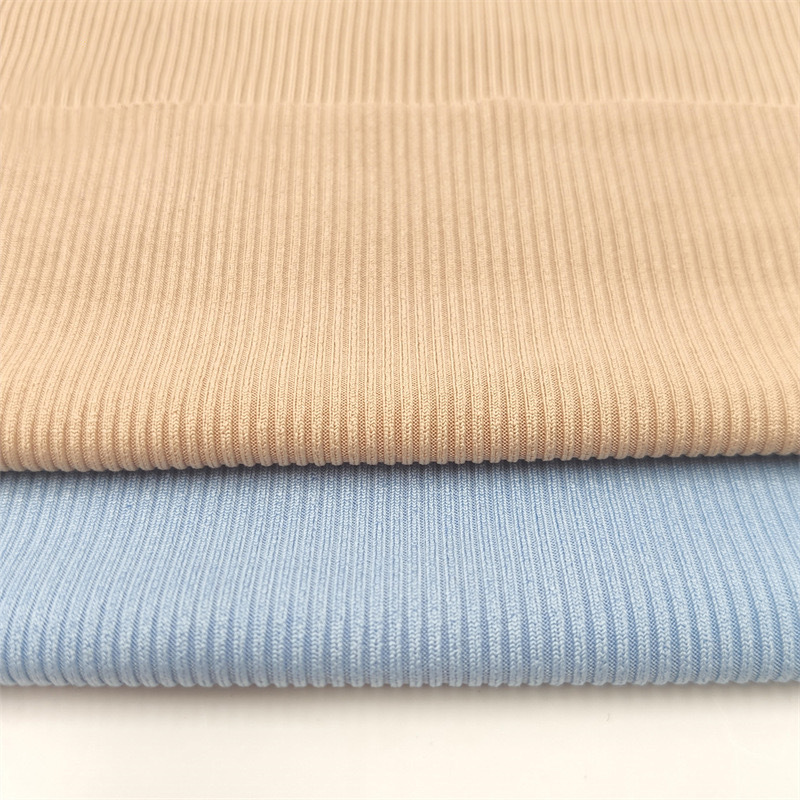 2*2 小さなピットストリップ 210 グラムファッション女性のボトリングシャツ Tシャツベスト水着ワイドレッグパンツポリエステル弾性ニット生地|undefined