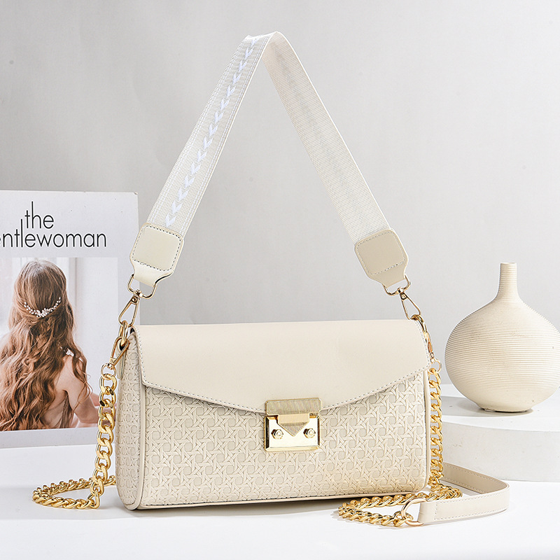 Elegante gestructureerde kleine vierkante dames schoudertas_voghion.com