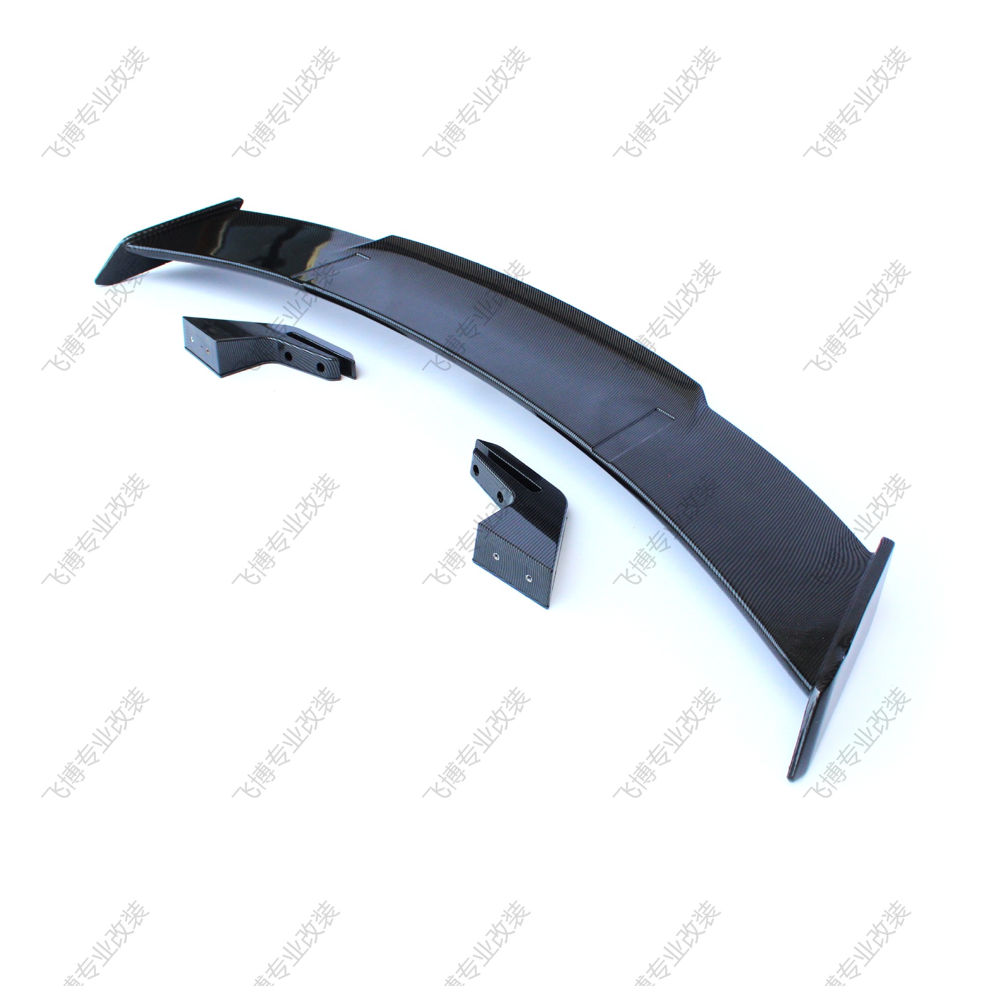 Suitable for Bmw, Audi and Mercedes-Benz Carbon Fiber Car Modification Large Rear Wing and Decorative Three-Catch Universal Aircraft Wing