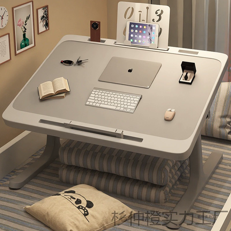 Складной небольшой столик на кровати, наклонный рабочий стол, студенческое общежитие, ноутбук для ленивых, компьютерный стол для учащихся начальной школы.