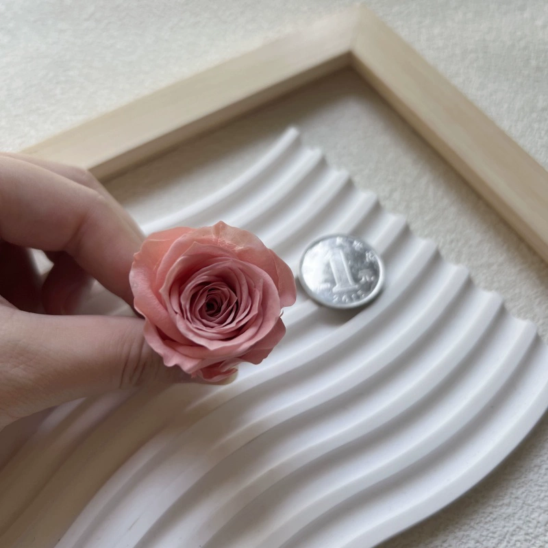 Материалы для DIY вечной жизни цветка, класс B, голова вечной розы 2–3 см, маленький брелок-розочка с основным материалом