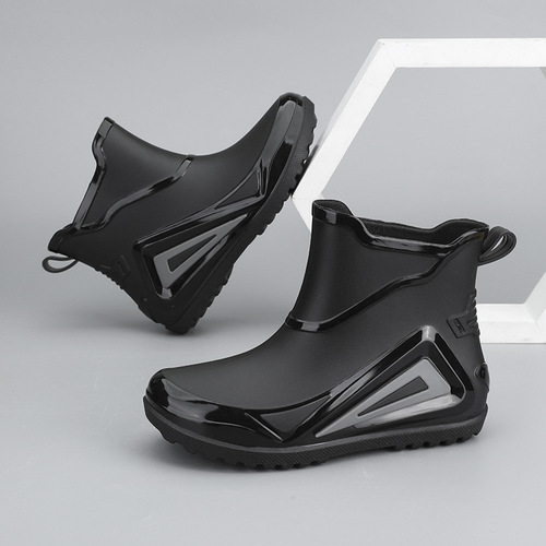 Children's Rain Boots, Cross-Border Fashion, Korean Style, Thick Sole, Slip-Resistant, Outdoor, Versatile, Waterproof Rubber Shoes for Boys and Girls
