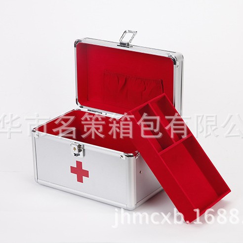 厂家家庭医药箱9寸药箱箱 出诊箱 急救药箱 药品收纳盒厂家