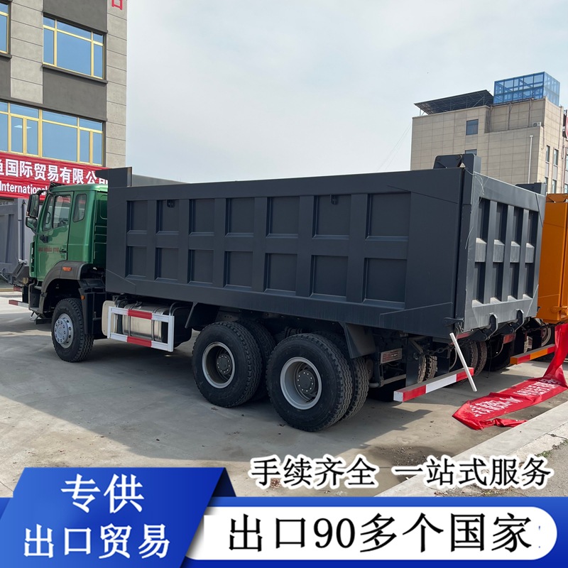 Cross-Border Second-Hand Refurbished Howo Tx 6X4 Dump Truck, Rear Eight-Wheel Dump Truck, Delong Dump Truck for Earthmoving and Engineering