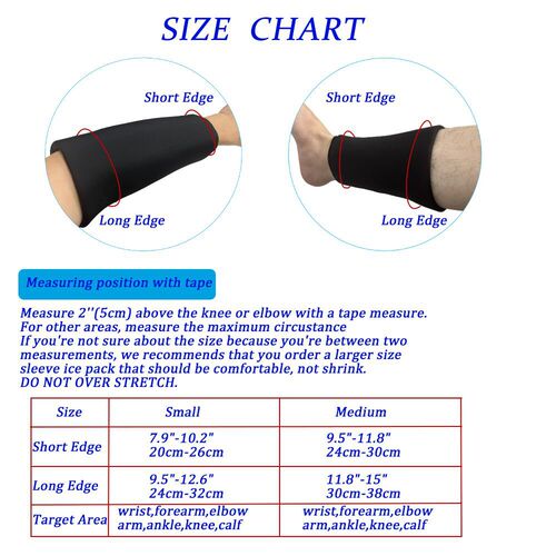 Gel Ice Pack Elbow Gel Cold Compress Protector Ice Wrist Ice Elbow Pad Hot and Cold Gel Pack Elastic Ice Pack