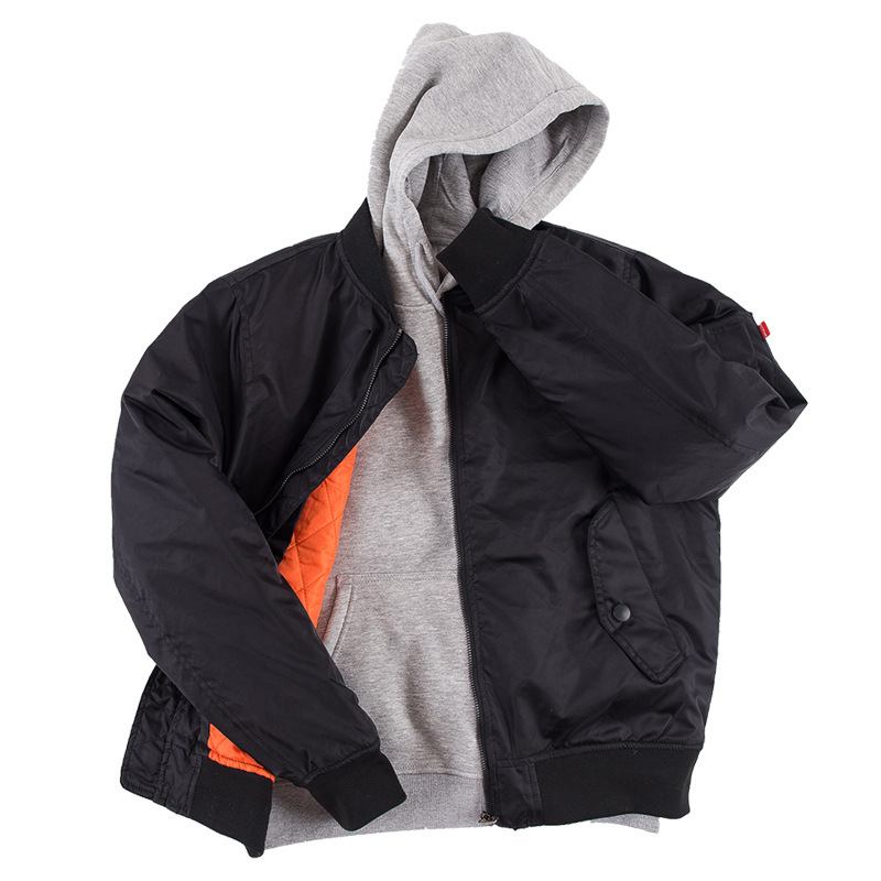 Cross-Border Men's spring and autumn MA1 pilot jacket men's fashion brand American thin cotton-padded jacket couple baseball uniform