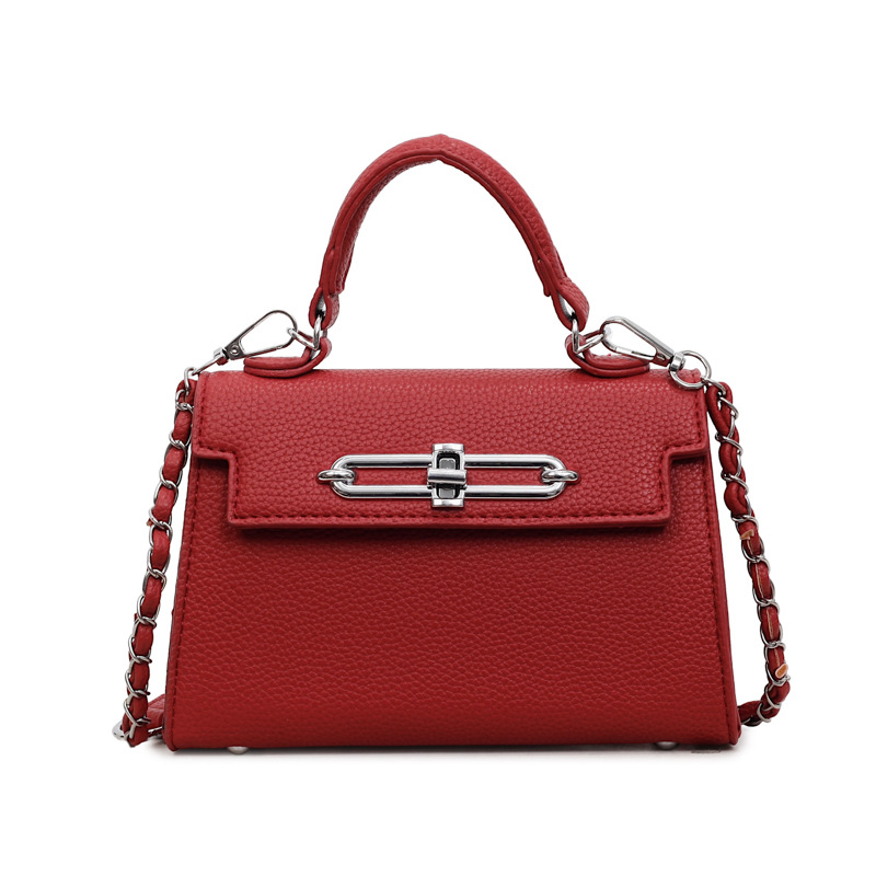 Kelly bolso mujer 2026 nueva cadena bolso de mujer estilo europeo y americano textura diaria simple bolso de hombro pequeño