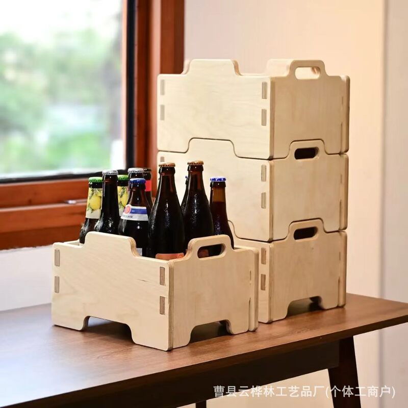 Wooden Mortise-And-Tenon Storage Box for Home Use, Space-Saving, Multi-Layer Combination, Stackable Desktop Organizer, Portable Storage Box Wooden Mortise-And-Tenon Storage Box for Home Use, Space-Saving, Multi-Layer Combination, Stackable Desktop Organizer, Portable Storage Box