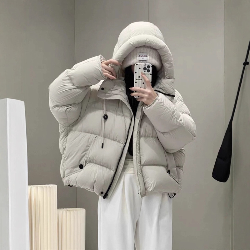 Puff Hooded 2025 Winter New down Jacket Women's Short Thickened Warm Jacket Fashion Korean Style Bread Jacket Trendy
