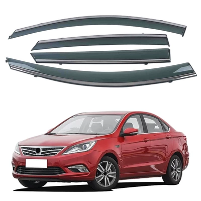 Suitable for Changan Zhishang Xt/Eado Xt 12-17 Models, Special Car Window Visor with Bright Strips, Rain Shield, and Thickened Wind Deflector
