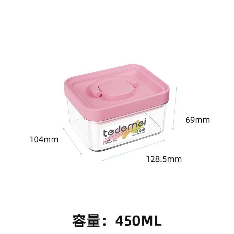 Tanque de sellado transparente de grado alimenticio portátil de granos variados, almacenamiento de bocadillos, cocina de almacenamiento, caja de preservación de PET