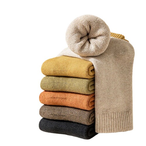 Men's socks, women's stockings, autumn and winter mid-calf socks, towel socks, warm floor socks, plus velvet and thickened terry socks