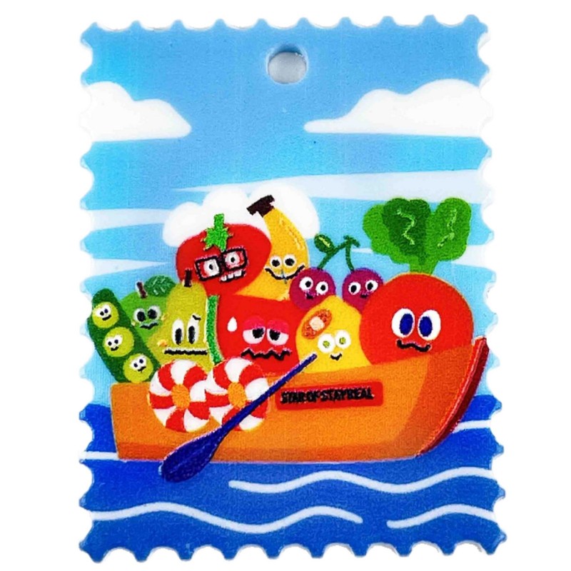 DIY亚克力五月天邮票串珠材料通孔卡通盲盒配饰diy手机链钥匙扣|undefined