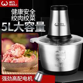 威力绞肉机家用电动多功能小型料理机蒜泥辣椒碎菜饺子肉馅搅拌器
