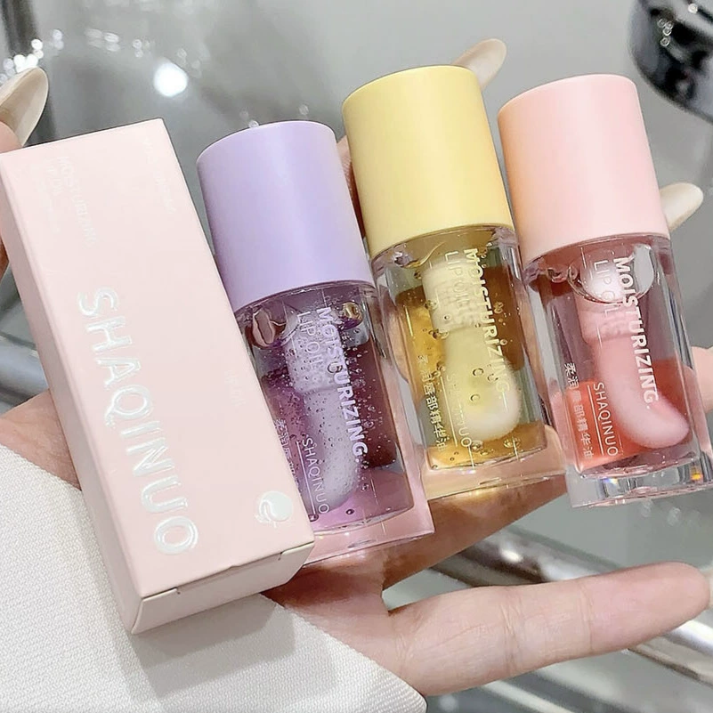 SHQINUO Soft Lip Essence Oil Блеск для губ Увлажняющий и увлажняющий линии губ Pouty Lip Lipstick Primer Бальзам для губ