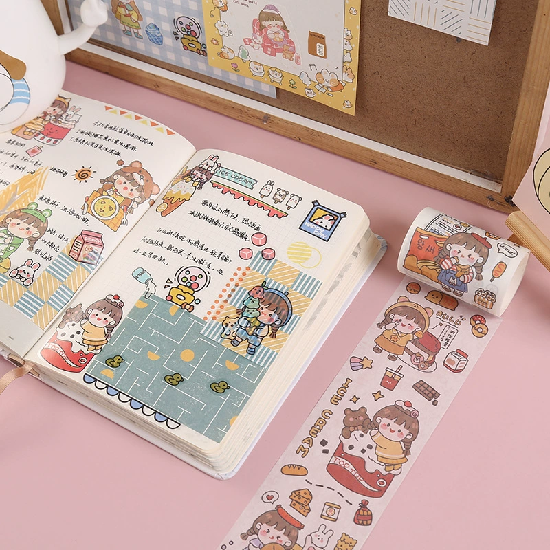Creative fresh paper tape, stickers, hair band, scheduler