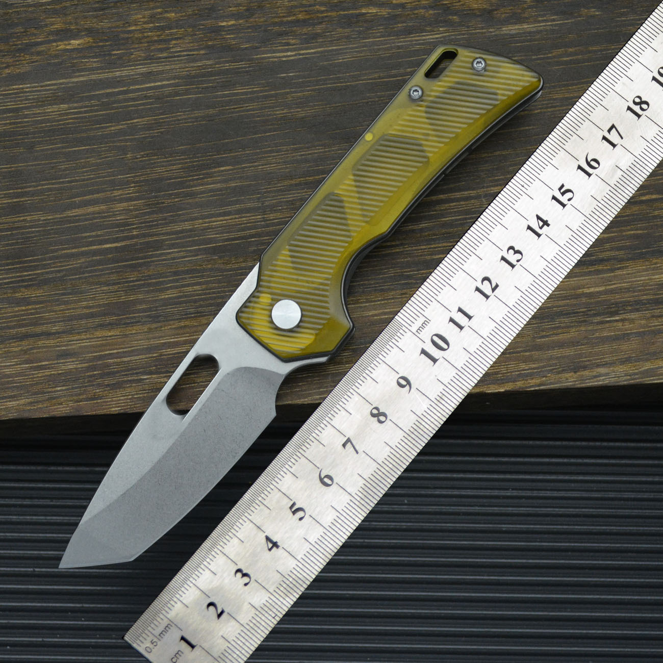 外贸热销翼龙T折叠刀PEI手柄折刀14C28N钢高硬度小刀户外露营刀具