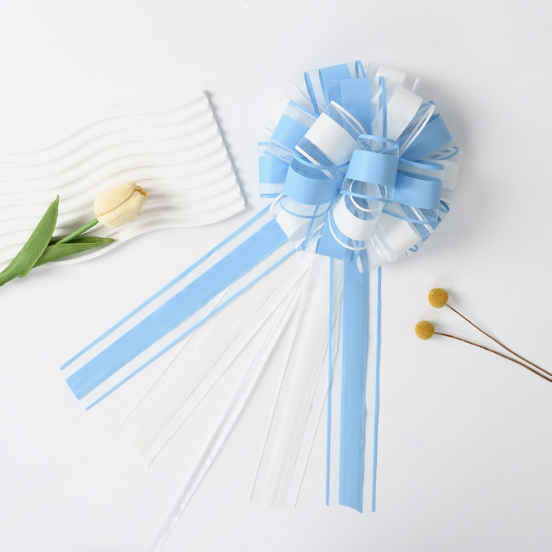 Nuevo transfronterizo de dos colores de dos capas suele 8 pulgadas de nieve bola de flores de regalo de fiesta decoración de vacaciones lotes de flores