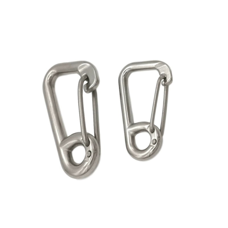 316 из нержавеющей стали простой крючок пружинный крючок Универсальный крючок Брелок альпинистская Пряжка цепь для собак Соединительная Пряжка крючок