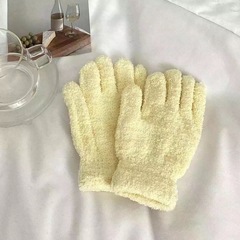 厚みのある豪華な手袋冬暖かいコーラルベルベットキャンディーカラー豪華な5本指学生サイクリングオフィス手袋