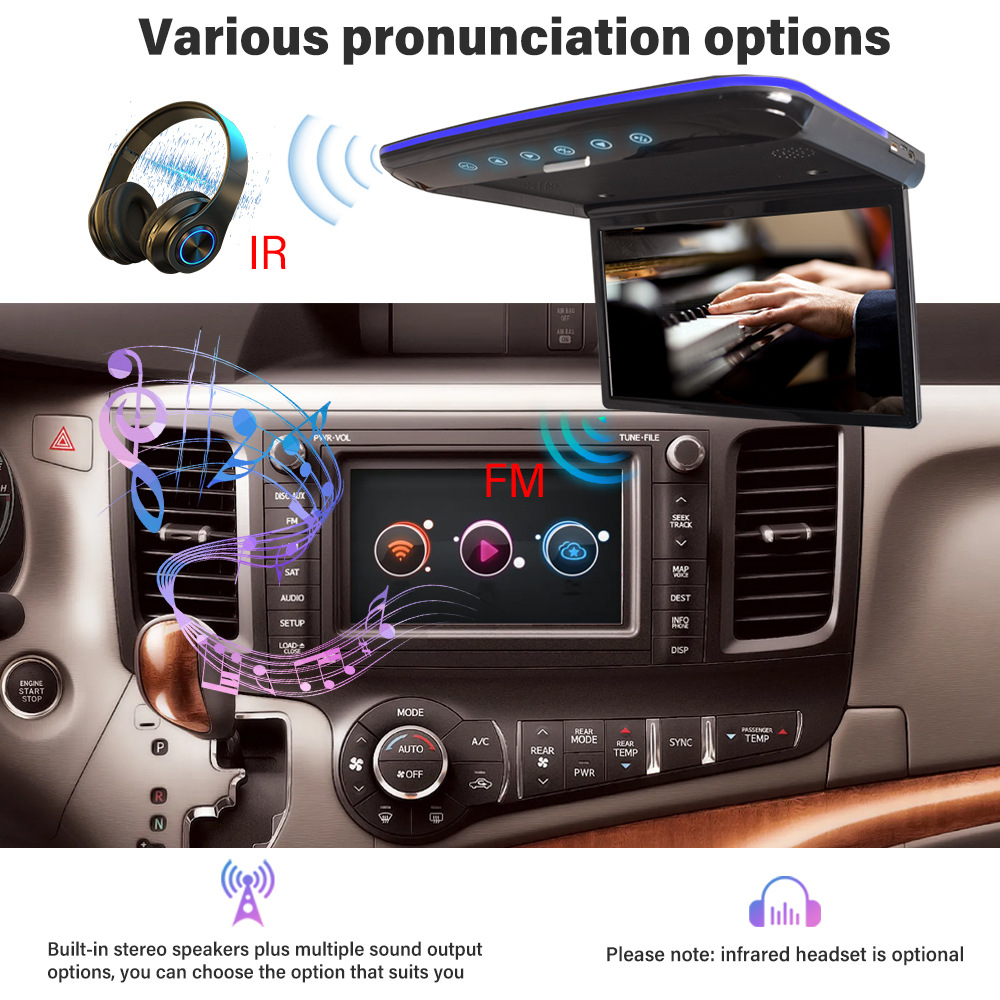 New 15.6inch Ceiling-Mounted MP5 Display 15.6inch Ceiling-Mounted Android Display 15.6inch Car-Mounted Display