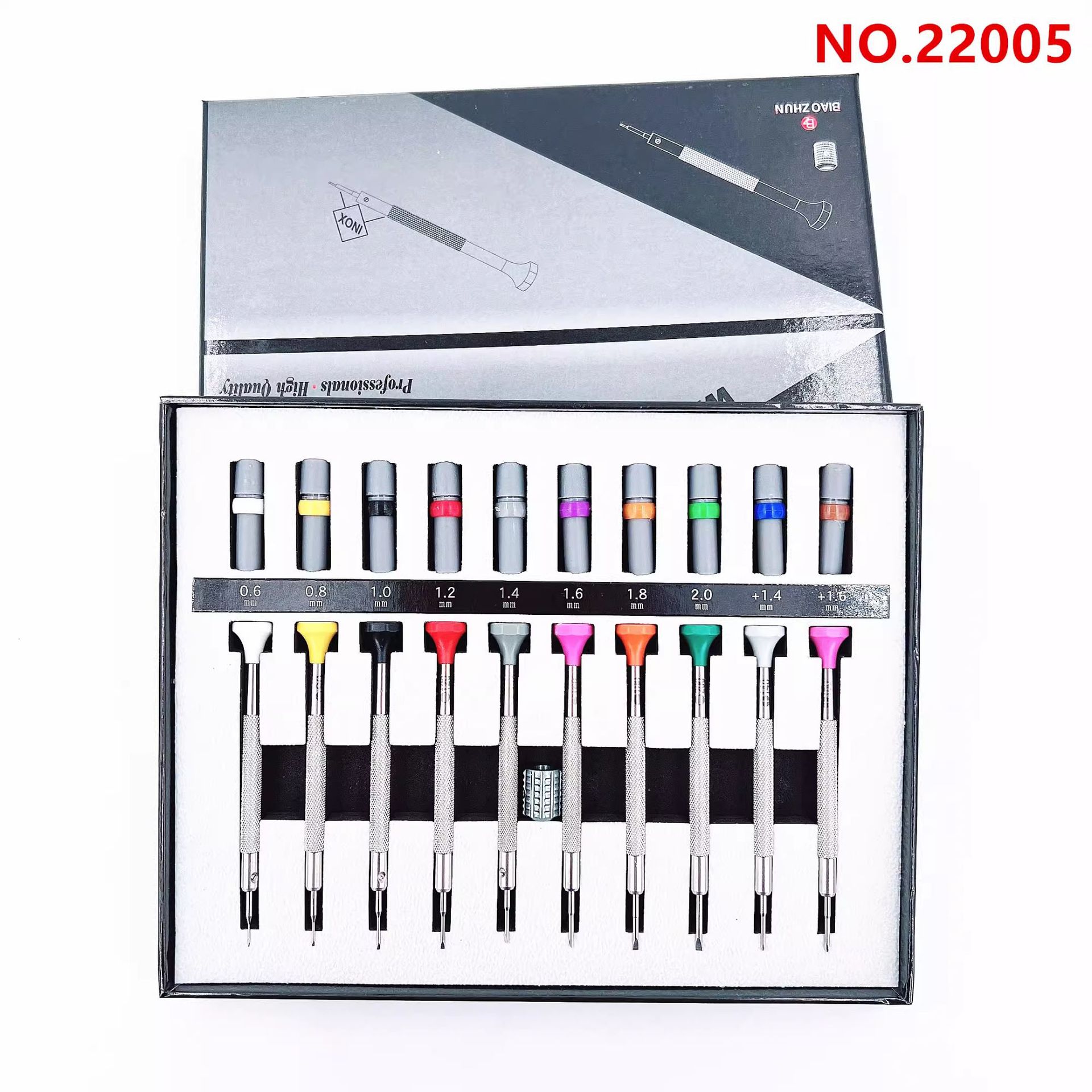 修表工具 十支装起子 22005金属螺丝刀套装 手表维修起子 螺丝批