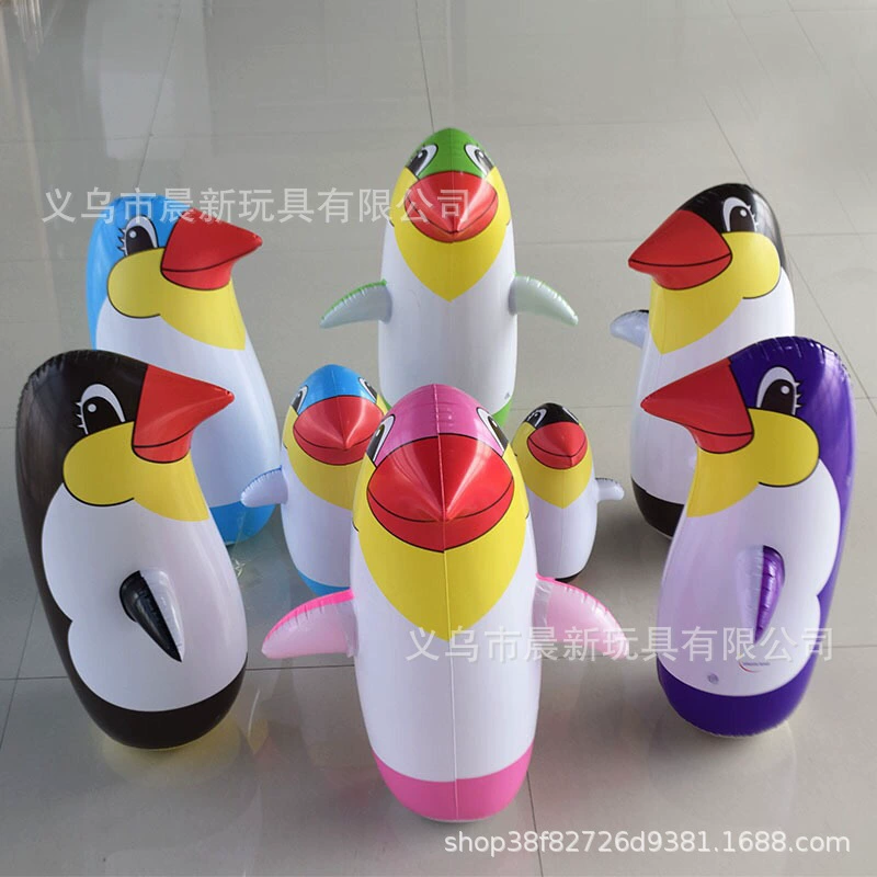 Надувная игрушка, карманная лялька-прилипала PVC, пингвин
